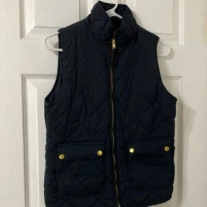 Navy Quilted Vest
